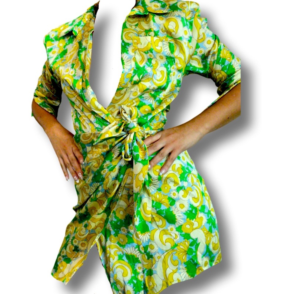 Wrap mini dress zara